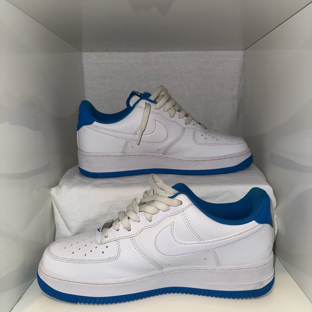 Nike Air Blue and White Athletic Shoes